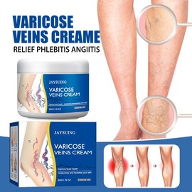 Varicose Veins Relief Cream foot care cream,Leg Relief Varicose Veins Cream - Post-Workout Leg Recovery Cream, Anti-Swelling Formula, Biodegradable Tube Body Care, Moisturizing Moisturizer Plastic Caffeine Glycerin Comfort Moisture Hydrating Cosmetic - S