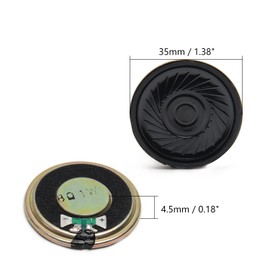 Fielect DIY Magnetic Speaker 1W 8 Ohm 36mm Diameter Round Shape Replacement Loudspeaker 1pcs