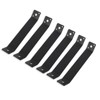 7-1/ in Long Fence Post Mounting Corner Connector Brackets, Carbon