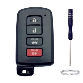 Key Fob Shell Replacement for 2017 2018 2019 Toyota Highlander Avalon Camry Corolla RAV4 4 Button Car Keyless Entry Remote Control Key Fob Case Cover (Toyota-B)