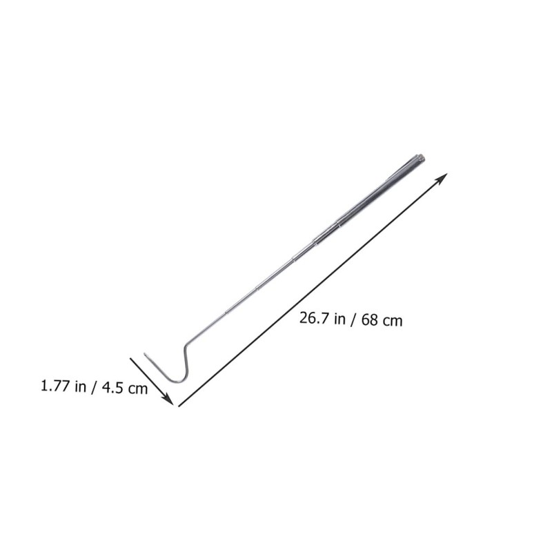 VILLFUL 71cm Extendable Snake Catcher 2pcs Reptile Grabber Hooks Safe