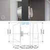 Gobrico 6 Keyed Alike Single Cylinder Deadbolts Keyed on One