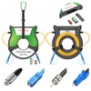 KOMSHINE OTDR Launch Cable Box Patch Cord Fiber Ring Single