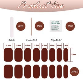 Bzzerumy UV Gel Nagelfolie, 16 pcs Nagelfolie Selbstklebend, Nagelfolie NV Härtend, Gellack Wraps für Nagel,nail sticker,maniko nails starter set nagelfolien