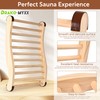2025 Upgraded Sauna Backrest and 2 in 1 Thermometer Hygrometer