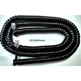 DIY-BizPhones-Southwestern-Bell-Freedom Black 25Ft Long Handset Cord for Southwestern Bell Freedom Phone Curly