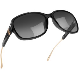 SIPHEW Stilvolle polarisierte Sonnenbrille Damen - trendigen übergroßen Damen-Sonnenbrillen mit 400 UV-Schutz Wrap-Around-Rahmen mit Klasse