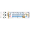 reimei藤井 Easy-to-Read Grid Ruler 15 cm Ruler ajh158