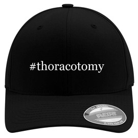#Thoracotomy - Embroidered Adjustable Fit Baseball Hat | Unisex Cap for Men and Women | Modern Cap with Adjustable Fit Band and Pre-Curved Bill | Black | Large/X-Large