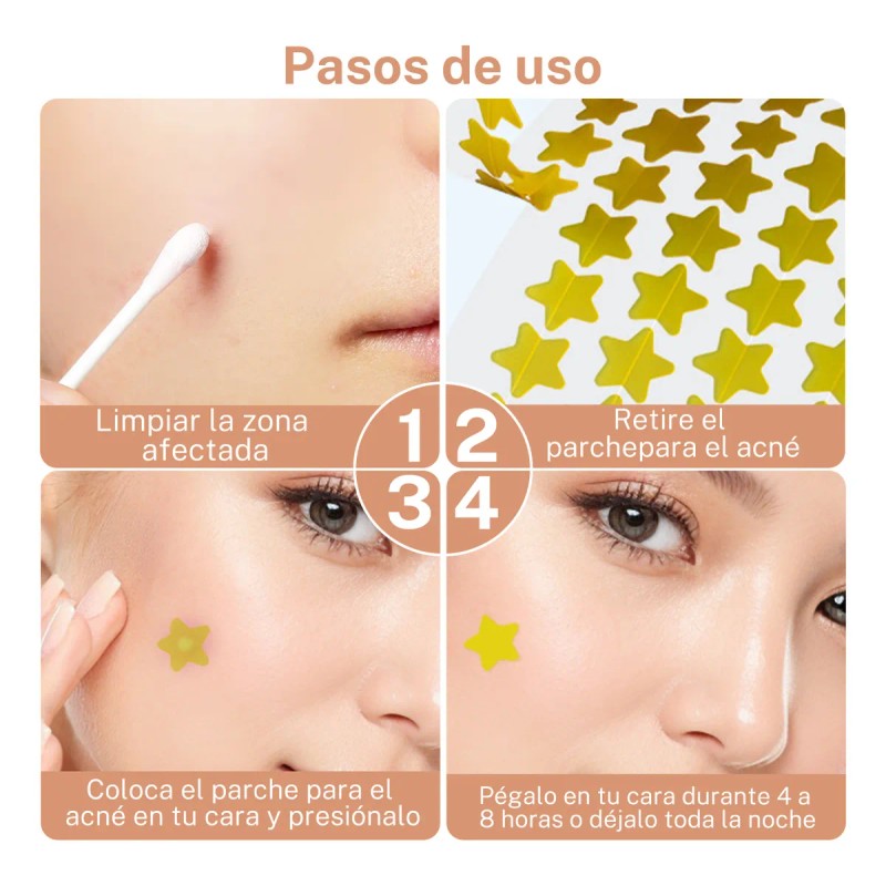 280pzs Mascarillas Estrella Acne
