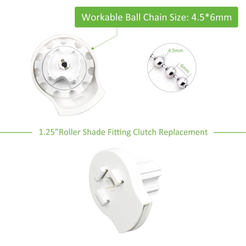 Rollerhouses Roller Shade Brackets with Mechanism Roller Shade Clutch+Skyline Mounting