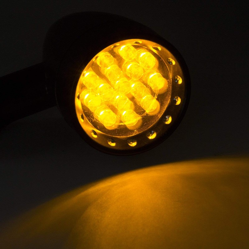 ONGMEIL Motorcycle Bullet LED Turn Signal Light Indicator Front Rear