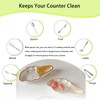 Ceramic Spoon Rest for Stove Top Cute ice cream Shaped
