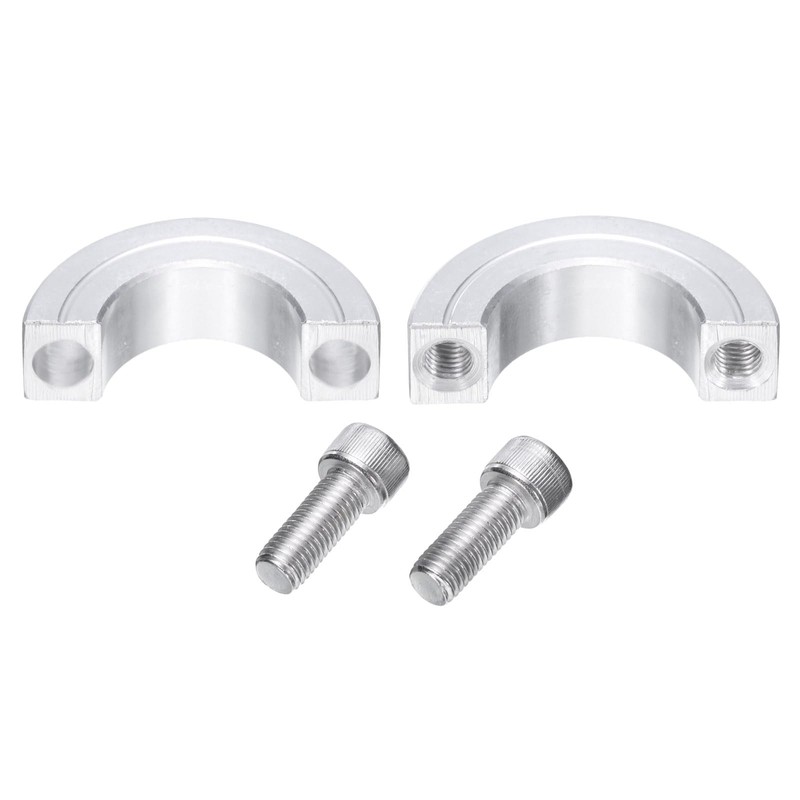 sourcing map 4pcs Double Split Clamp-On Shaft Collar for 1"