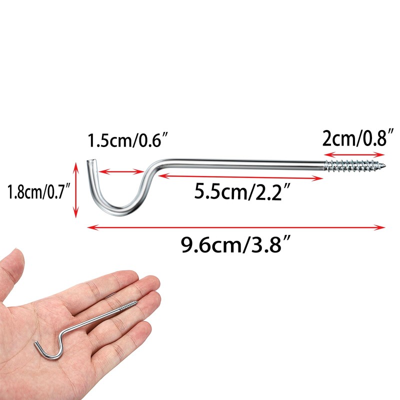 Sumnacon Curtain Rod Support for Wall 8 Pcs Single Curtain