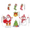 HANABASS 1 Set Christmas Fridge Magnets Christmas Tree&Christmas Stockings&Santa Claus&Snowman
