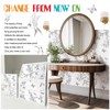 Amiya Black and White Floral Wallpaper Peel and Stick Modern