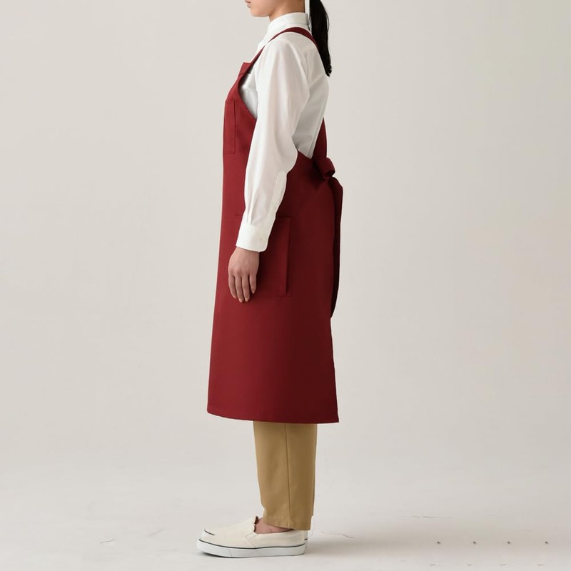 Seven Uniforms CT2566 Bib Apron, Unisex, Adult, red (orange-ish)