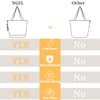 NGIL Medium Top Zipper Closure Canvas Tote Bag with Attached