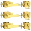 Probrico Keyed Alike Brushed Gold Exterior Door Locksets Square, Satin