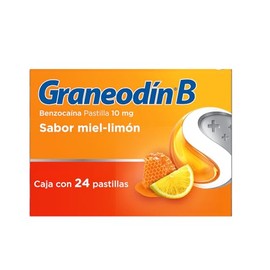 Graneodín B, para dolor de garganta, sabor miel limón