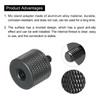 sourcing map Microphone Stand Adapter 1/4 Female to M4 Male