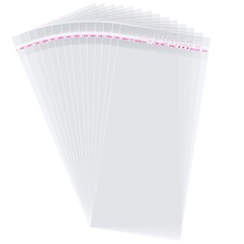 Self Sealing Cellophane Bags,4x9 Inches 200 Pcs Clear Resealable Cellophane Bags for Packaging Cookies, Favors, Gifts and Products