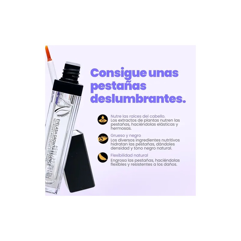 Serum Fortalecedor De Pestañas Y Cejas 7ml Natural 4 Piezas