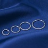 OUFER Nose Ring Hoop Nosril Piercing Hoop 20G Stainless Steel