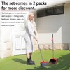 2-Pack is More economical,Brooms with Dustpan Combo Set， with 52"