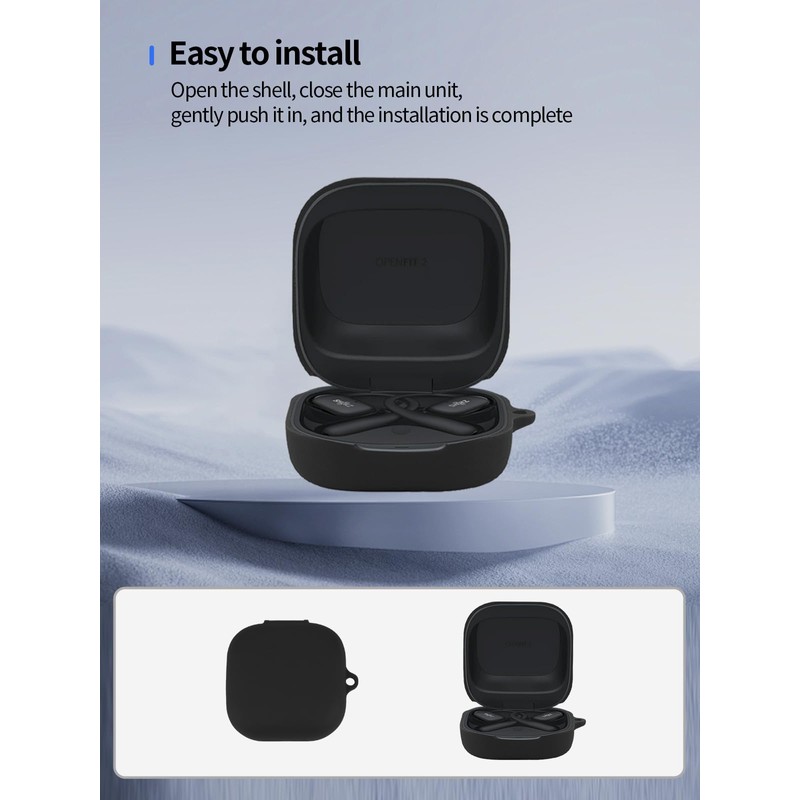 Compatible with SHOKZ OpenFit 2 Active Noise Cancelling Earbuds,Premium Silicone