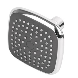 Foset Basic R-401S, Regadera cuadrada de ABS 3-3/4" sin brazo