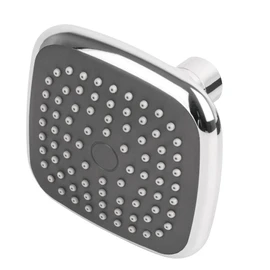 Foset Basic R-401S, Regadera cuadrada de ABS 3-3/4" sin brazo