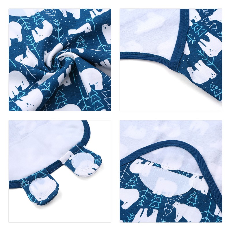 insular Baby Swaddle Wrap Blanket 2 Pack Soft Cotton Cartoon