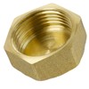 TA-VIGOR Brass Cap G3/8 Female Pipe Fitting Hex Compression Stop