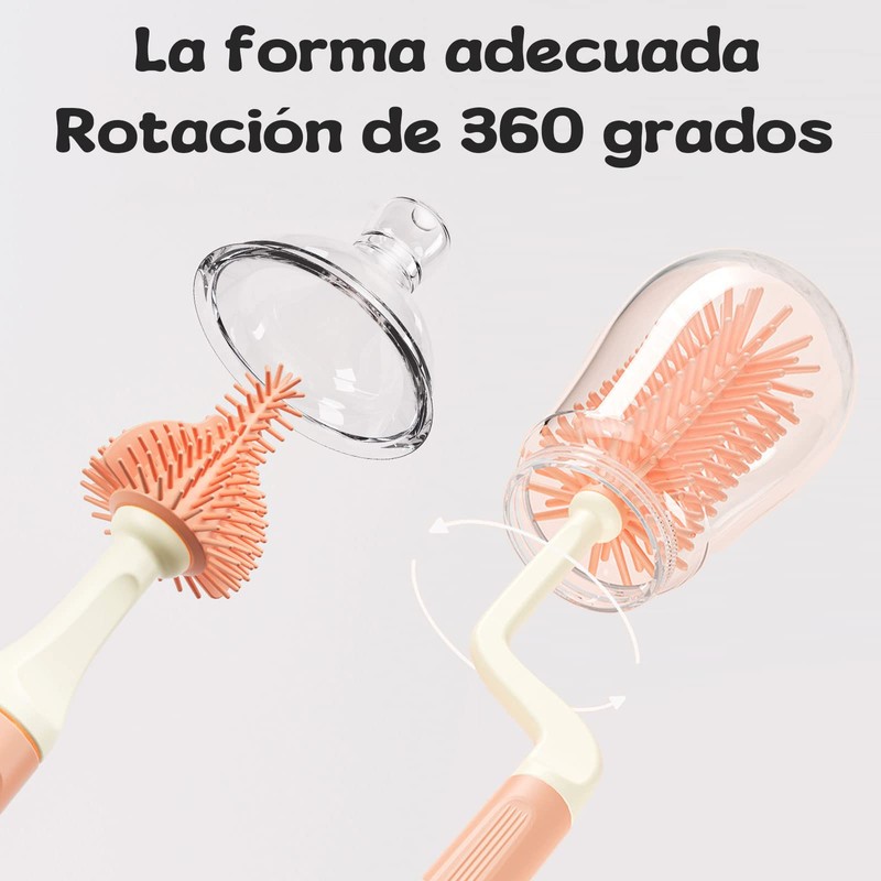 COREFUN Cepillos de Limpieza para Botellas, Kit de Cepillos para