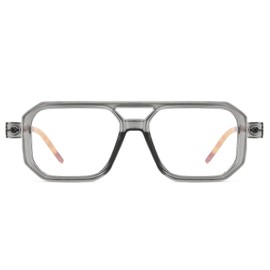 LJCZKA Square Blue Light Blocking Glasses for Women Men 70s Pilot Style Square Computer Glasses Anti Eye-Fatigue