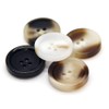 10 Pcs Imitation Horn Flatback Buttons Resin Buttons for Clothing