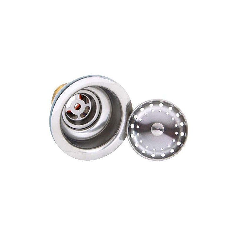 Speakman S-3471-SS Kitchen Deep Dish Posi-Lock Assembly Round Drain, Stainless