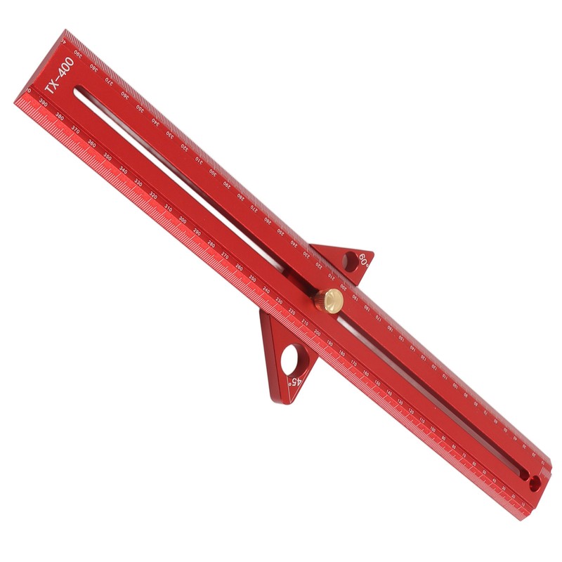 Woodworking T Track Ruler Multifunctional Aluminum Alloy Portable Wood Measuring