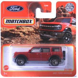 Matchbox 2021 21/100 2021 Ford Bronco Red (Short Card)