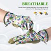 Womens Gardening Gloves, Breathable Leather Thorn Proof Garden Gloves with