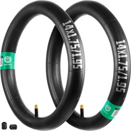 MOOVMOOV Inner Tube 14 x 1.75 / 14 x 1.95 with Straight AV Valve 33 mm | For Children's Bikes, Wheels, Folding Bikes and Others. Compatible with 14 Inch Tyres (ETRTO 47-254).