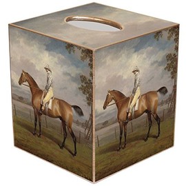 Marye-Kelley TB8606-The Race Horse Tissue Box Cover
