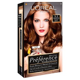 3 x L'Oreal Paris Recital Preference Permanent Colour 5.3 Virginia Chestnut Brown