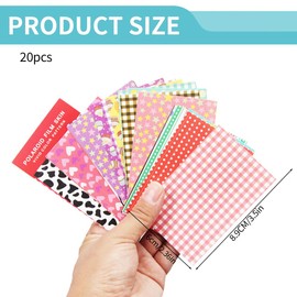 KEQAR 20 Pcs Bunte Film Aufkleber Set für Instax Mini 7S/8/26/50S/90 Sofortbildkamera (7S/8/26/50S/90) (G)