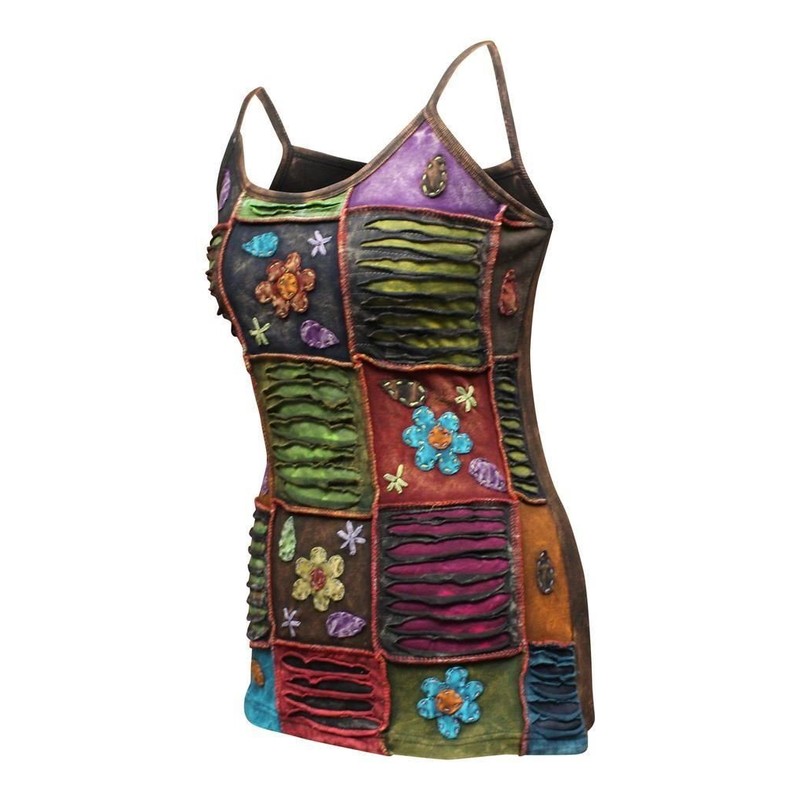 SHOPOHOLIC FASHION Women's Stonewashed Patchwork Slashed Summer Boho Festival Vest
