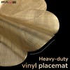 FAVE Luxury Gold Round Table Mats Set of 6 15