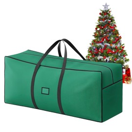 ACTOYS Borsa per Albero di Natale, Borsa Portaoggetti per Albero di Natale Impermeabile, Custodia Albero di Natale, Borsa Porta Albero di Natale 210 cm, Contenitori Addobbi (Verde, 120 * 38 * 50cm)