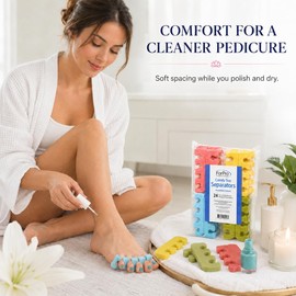 ForPro 24-Pair Comfy Toe Separators, Foam, Individually Wrapped